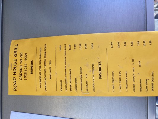 Menu photo 3 Roadhouse Grill Yuma, AZ