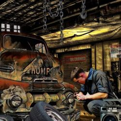 Joe Cobb-Mobile Mechanic - (Cartoon version of me)