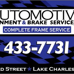 Automotive Alignment & Brake Service - LOGO AND ADDRESS WITH PHONE NUMBER