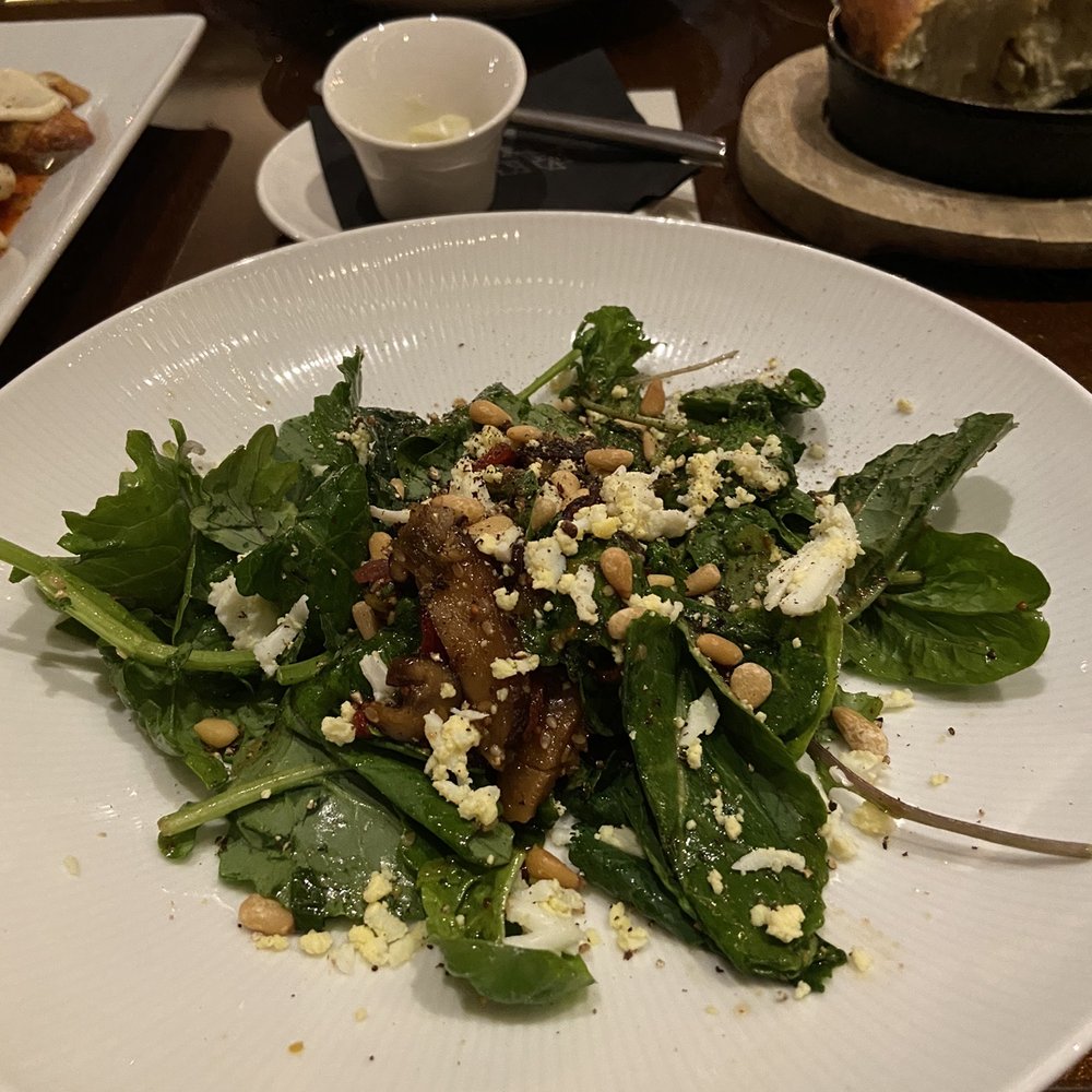 Atlas Steak + Fish - Warm baby kale and spinach salad - Steakhouses Near Me - Burnaby, British Columbia