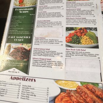 Milton's - Menu - Delis Near Me - Del Mar, California