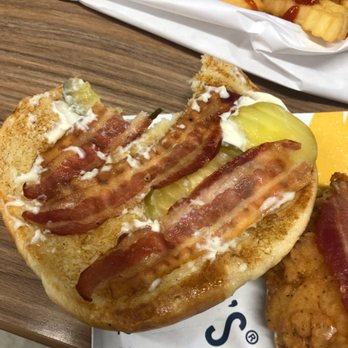 Church's Texas Chicken - a bacon sandwich and fries - Fast Food Near Me - Austell, Georgia
