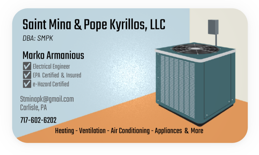 Slide of Saint Mina And Pope Kyrillos