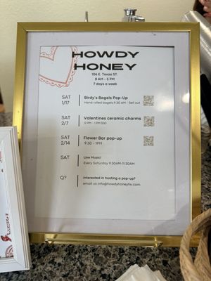 Menu photo 3 Howdy Honey Grapevine, TX