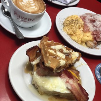Buvette - Top: Jambon Cru, Bottom: Waffle Sandwich - French Near Me - New York, New York