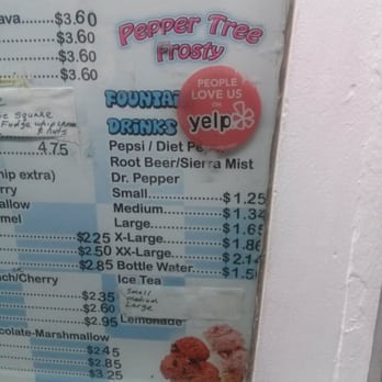 Pepper Tree Frosty - Ice Cream & Frozen Yogurt Near Me - Vista, California
