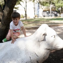 The Arboretum - Life sized cow statues.