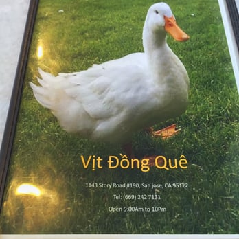 Vit Dong Que - Specializing in Duck and Fowl dishes - Vietnamese Near Me - San Jose, California
