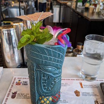 Tiki Thai - Custom "Bartender's Choice" cocktail by Jeff! - Tiki Bars Near Me - Reston, Virginia Tiki Thai - Custom "Bartender's Choice" cocktail by Jeff! - Tiki Bars Near Me - Reston, Virginia