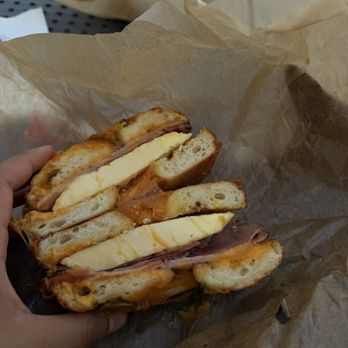 Elmisa Cafe - Morning Breakfast sandwich with jalapeño bagel - Breakfast & Brunch Near Me - San Diego, California