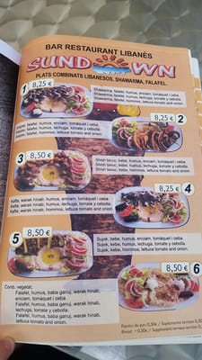 Menu photo 6 Sundown Barcelona, B