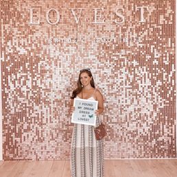 Cute photo backdrop and sign when you buy your dress! Cute photo backdrop and sign when you buy your dress!