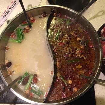 Happy Lamb Hot Pot - Half hot and half plain soup - Chinese Near Me - Flushing, New York
