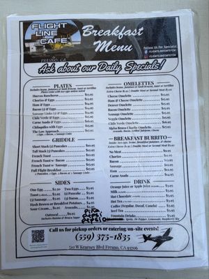 Menu photo 3 Flight Line Café Fresno, CA Menu photo 3 Flight Line Café Fresno, CA