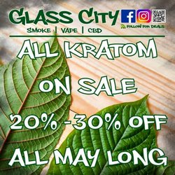 Glass City Smoke Shop - Sale for the month of May, All May long.