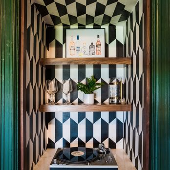 Denine Jackson Interiors - Junior League of Buffalo Decorators' Show House Closet Turned Into Record Playing Area - Interior Design Near Me Denine Jackson Interiors - Junior League of Buffalo Decorators' Show House Closet Turned Into Record Playing Area - Interior Design Near Me