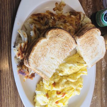 Waffles N More - Scrambled eggs, Hash Browns and toast. - Breakfast & Brunch Near Me - Lewiston, Idaho