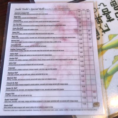 Menu photo 5 Sushi Yoshi Vienna, VA