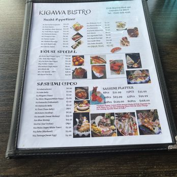 Kigawa Bistro - Front of menu - Sushi Bars Near Me - San Leandro, California Kigawa Bistro - Front of menu - Sushi Bars Near Me - San Leandro, California