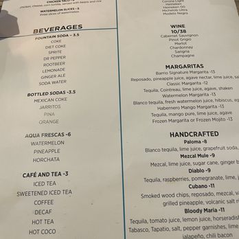 Barrio Modern Mexican Cuisine - Drinks - Tacos Near Me - Madison, Alabama Barrio Modern Mexican Cuisine - Drinks - Tacos Near Me - Madison, Alabama