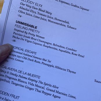 The Blvd - Menu of drinks. - New American Near Me - Beverly Hills, California