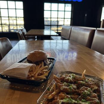 Burgers vs Tacos - ebi Fries and all American burger - Burgers Near Me - San Antonio, Texas