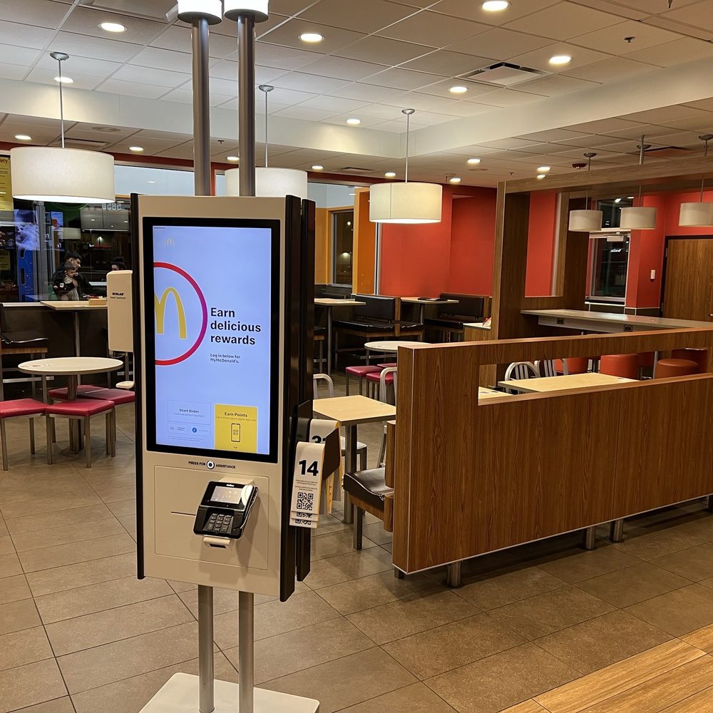 McDonald's - a digital kiosk in a restaurant - Fast Food Near Me - Firestone, Colorado McDonald's - a digital kiosk in a restaurant - Fast Food Near Me - Firestone, Colorado