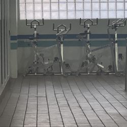 Allentown Splash, Tennis and Fitness Park - Hydrorider bikes for aquaworkouts.