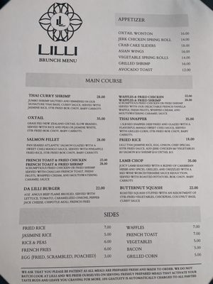 Menu photo 7 Lilli Restaurant and Bar New York, NY Menu photo 7 Lilli Restaurant and Bar New York, NY