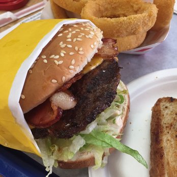 Crown Burgers - Close up of the burger with cheese and bacon - Burgers Near Me - Denver, Colorado Crown Burgers - Close up of the burger with cheese and bacon - Burgers Near Me - Denver, Colorado