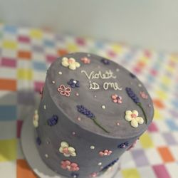 Gourmet Cake and Confections - Different angle, same cake. Provided an example photo for the design and she nailed it!