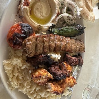 Zephyr Mediterranean Grill & Cafe - Kebab Combo Plate - Mediterranean Near Me - Pasadena, California