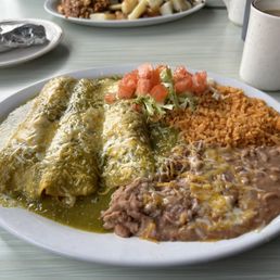 Chicken Enchiladas Plate