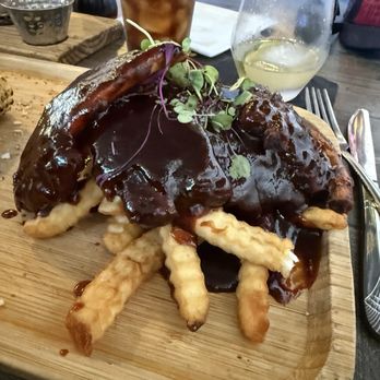 MAIZ Cocina - No au gratin potatoes with chipotle bbq baby back ribs - Food Trucks Near Me - Corona, California MAIZ Cocina - No au gratin potatoes with chipotle bbq baby back ribs - Food Trucks Near Me - Corona, California