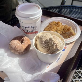 Julian Pie Company - Dutch apple pie, apple cider donut, cinnamon vanilla ice cream - Bakeries Near Me - Julian, California Julian Pie Company - Dutch apple pie, apple cider donut, cinnamon vanilla ice cream - Bakeries Near Me - Julian, California