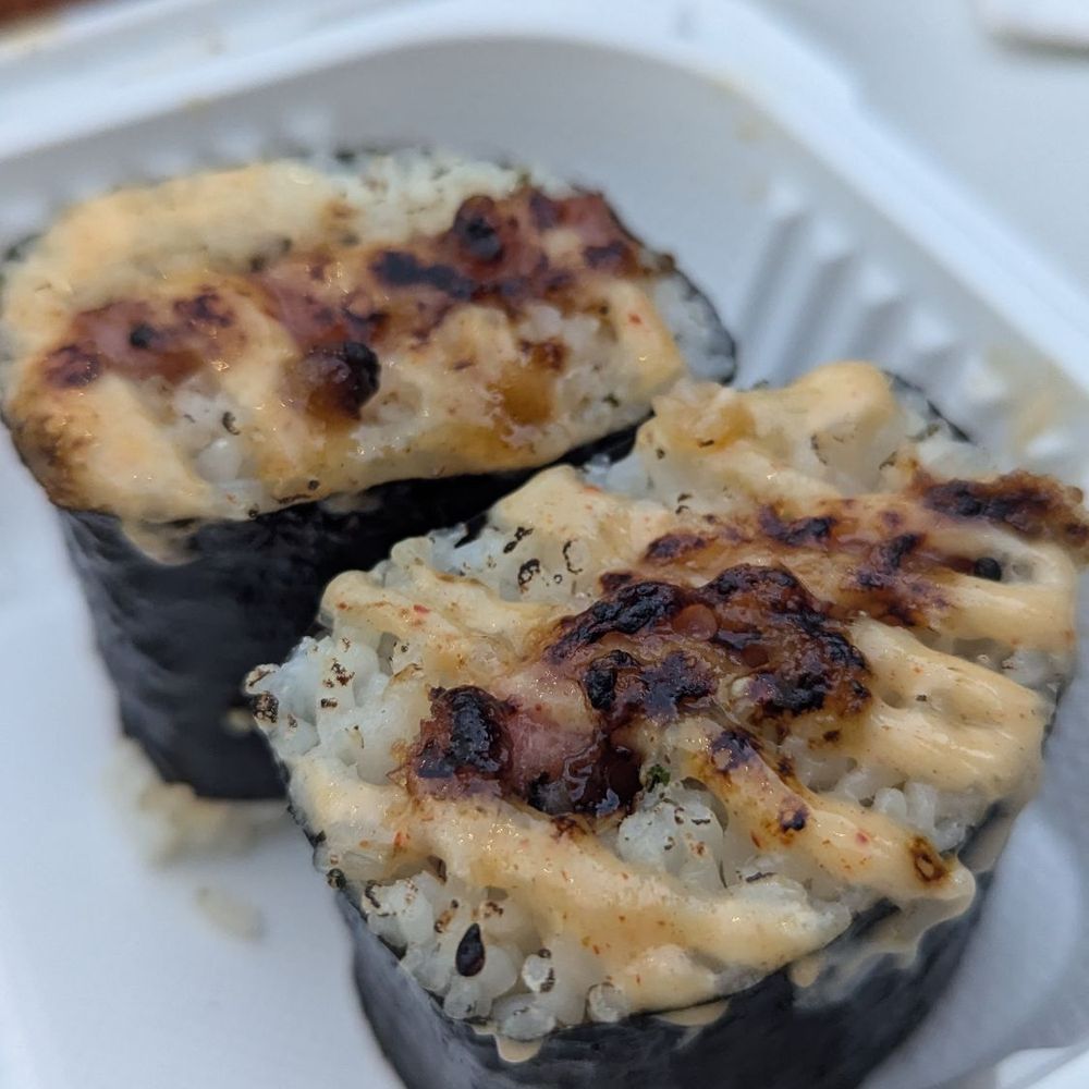 Shootz - Spam brulee musubi 2 piece - Hawaiian Near Me - Stanton, California Shootz - Spam brulee musubi 2 piece - Hawaiian Near Me - Stanton, California