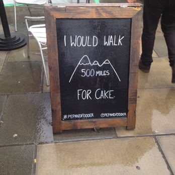 Pep & Fodder - sign outside. - Cafes Near Me - Edinburgh, EDH