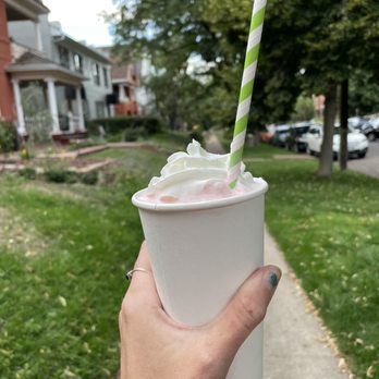 Liks Ice Cream - Strawberry cheesecake shake - Ice Cream & Frozen Yogurt Near Me - Denver, Colorado Liks Ice Cream - Strawberry cheesecake shake - Ice Cream & Frozen Yogurt Near Me - Denver, Colorado