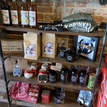 Grind - a shelf of coffee and other items - Coffee & Tea Near Me - California, Missouri Grind - a shelf of coffee and other items - Coffee & Tea Near Me - California, Missouri