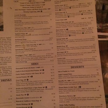Cornish Pasty - Menu as of January 2019 - British Near Me - Mesa, Arizona Cornish Pasty - Menu as of January 2019 - British Near Me - Mesa, Arizona