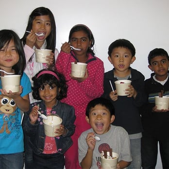 Yogurtology - a group of children eating ice cream - Ice Cream & Frozen Yogurt Near Me - Glendale, Arizona