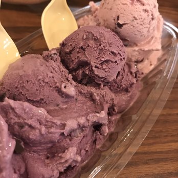 Graeter's Ice Cream - Two scoops Black raspberry Chocolate Chip and one Cherry Chocolate Chip - Ice Cream & Frozen Yogurt Near Me - Dayton, Ohio Graeter's Ice Cream - Two scoops Black raspberry Chocolate Chip and one Cherry Chocolate Chip - Ice Cream & Frozen Yogurt Near Me - Dayton, Ohio