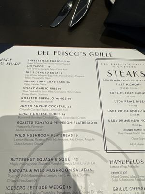 Menu photo 3 Del Frisco's Grille Westwood, MA