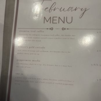 Piecewise Coffee - February menu - Coffee & Tea Near Me - Cayce, South Carolina