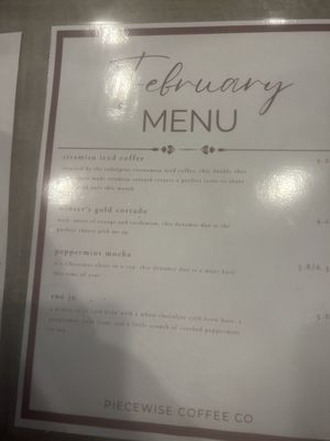 Menu photo 3 Piecewise Coffee Cayce, SC