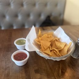 Complimentary chips and salsa