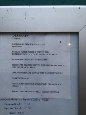 Menu photo 2 High Tide Kinsale, CO