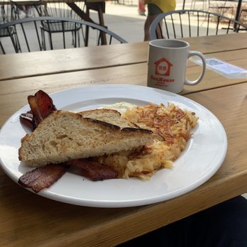 Hen House Eatery - 2 Eggs + Bacon + Sourdough Toast - Breakfast & Brunch Near Me - Minneapolis, Minnesota