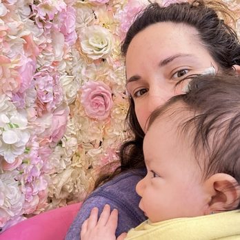 Tori Ear Piercing - Baby Leah loved the flower wall - Piercing Near Me - Port Washington, New York Tori Ear Piercing - Baby Leah loved the flower wall - Piercing Near Me - Port Washington, New York