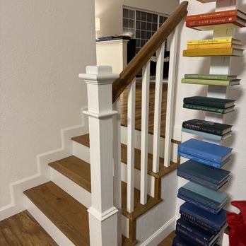 Silver Custom Stairs - After - Carpenters Near Me